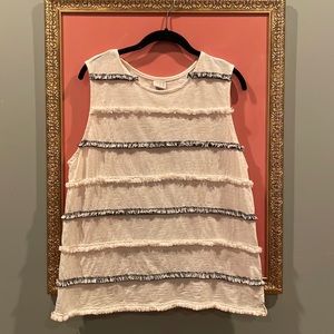 A New Day Boho Fringe Tank XL